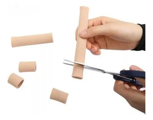 Imagem 2 de 10 de Protetores Gel Tubo Bandagem Dedo Pé Pés Calos Mão
