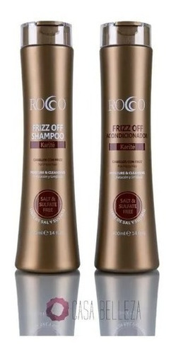 Rocco® Shampoo 400ml+ Acondicionador Frizz Off Sin Sal 400ml