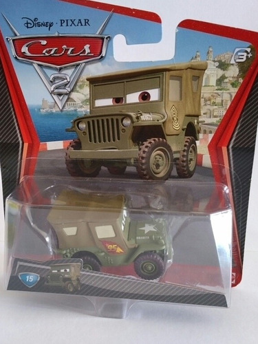 Cars 2 Sargento Original Disney - Pixar Escala 1:55 Mattel 