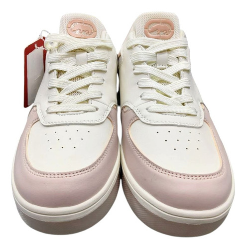 Tenis Ecko Unisex Blanco Con Rosa