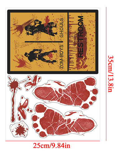 Pegatinas De Pared En Forma De T Para Fiesta De Halloween, D Color C