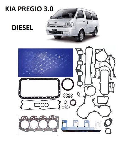 Kit Juego Empacaduras Kia Pregio 3.0 Diesel 2007