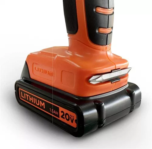 Taladro Atornillador 20V MAX – Black & Decker LD120 – Maquinarias Boedo