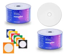 Comprar Cd-r Maxprint Printable De 52x 10 Unidades Cu002F Envelope