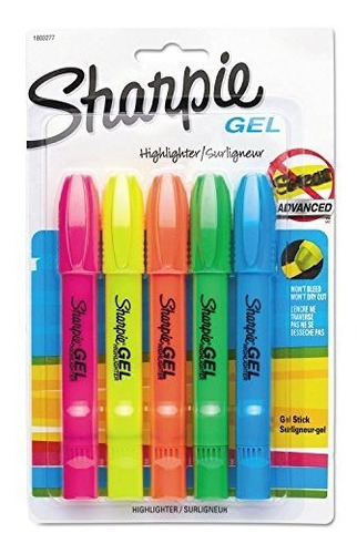 Marcadores De Gel Sharpie®, Varios Colores, Pack 5 Uni.