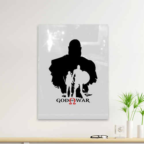 Cuadro Deco God Of War Silueta  (d1216 Boleto.store)