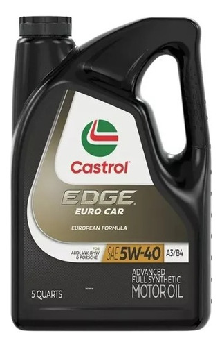 Aceite Castrol Edge 5w 40 A3/b4 Lubricante Sintetico 4,73l