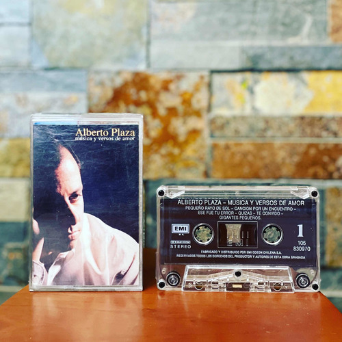 Cassette Alberto Plaza - Musica Y Versos De Amor