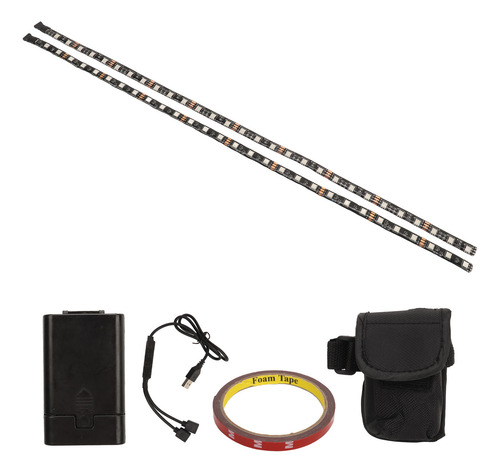 Scooter Led Strip, Funciona Con Pilas, Cubierta Colorida De
