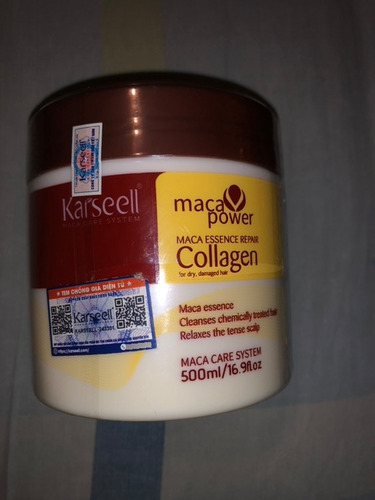Karseell Mascarilla Capilar Con Colágeno Y Argan 500ml