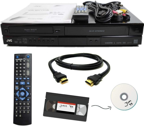 Jvc Vhs To Dvd Recorder Vcr Combo W/ Remote, Hdmi (renewed)