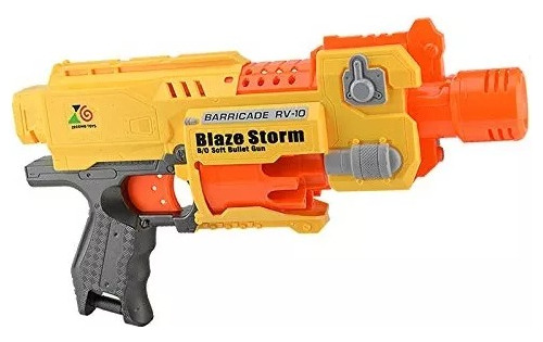 Pistola De Dardos Automática Blaze Storm Tipo Nerf