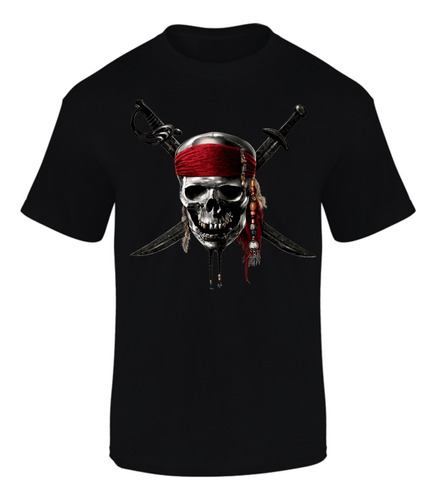 Camiseta Manga Corta Piratas Series Black 