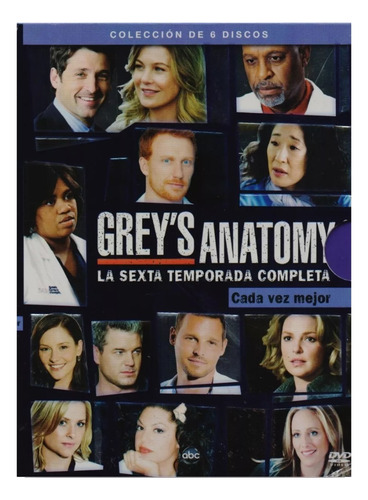 Grey 's Anatomy Sexta Temporada 6 Seis Dvd