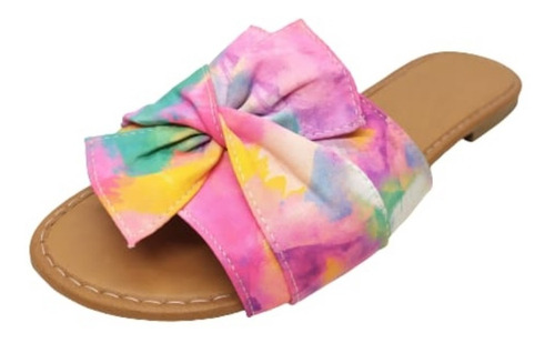 Imagem 5 de 7 de Rasteira Feminina Sandália Chinelo Tie Dye Rasteirinha Mule