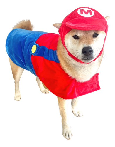 Disfraz De Perro Para Halloween Rojo De Mario Pequeño