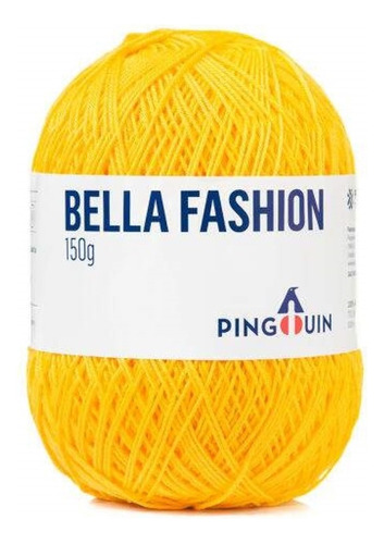 Fio/linha Algodão Pingouin Bella Fashion 150g Cor 0204- Ipê Amarelo