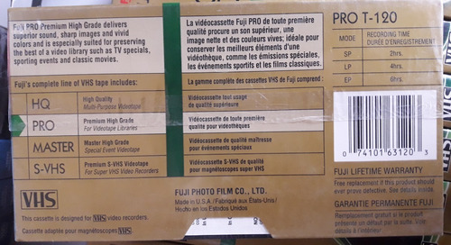 Lote X 7 Fujifilm Pro 120 Premium High Grade 6 Hs