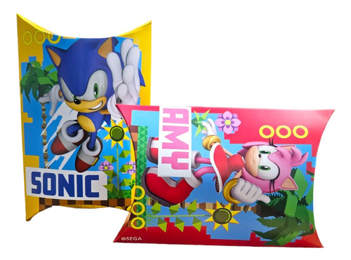 Cajas Para Sorpresas Sonic 6u Para Cumpleaños