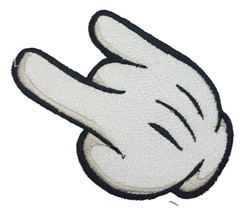 4 Parches Manos Mikey Mouse Guantes Con Termoadherible
