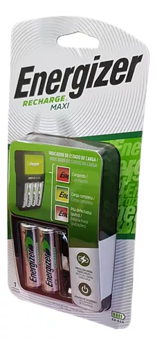 Cargador Energizer Maxi para 4 Pilas AA o AAA + 2 Pilas Recargables AA