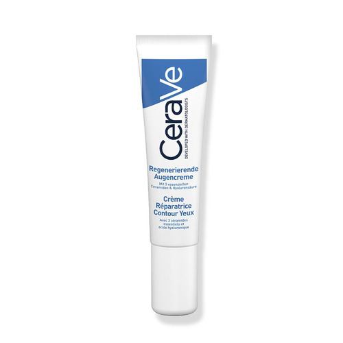 Imagen 9 de 12 de Crema Reparadora Para Contorno De Ojos CeraVe Día/Noche Para Todo Tipo De Piel De 14mL/14.2g