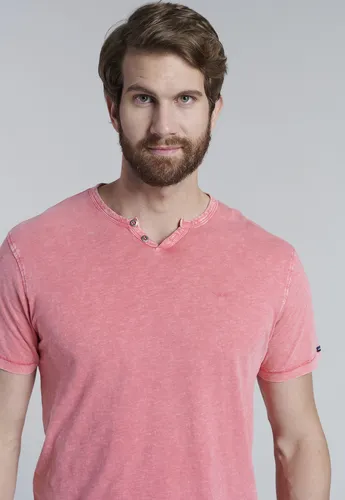 Polera Henley Oregon Rojo Ss2025 Ferouch