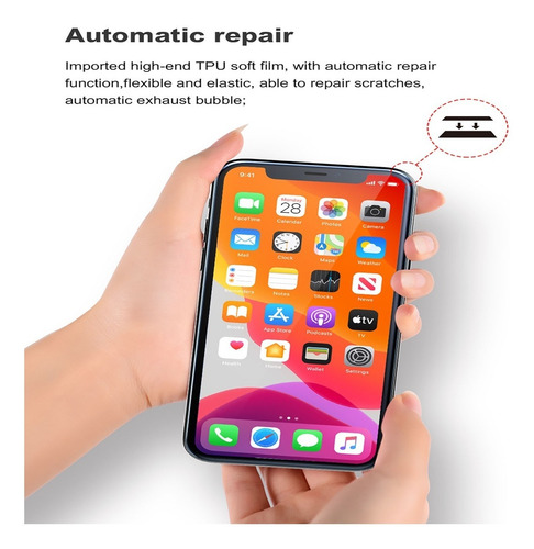 Mica Hidrogel Hd Anti Bluelight Devia 50 Pzas Para Cortadora
