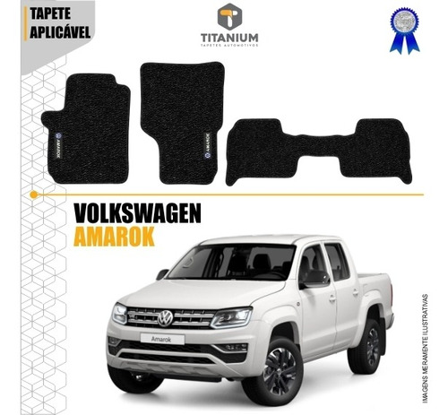 Imagem 3 de 4 de Jogo Tapete Amarok Cab. Dup 2010 A 2017 Linha Plus Borracha