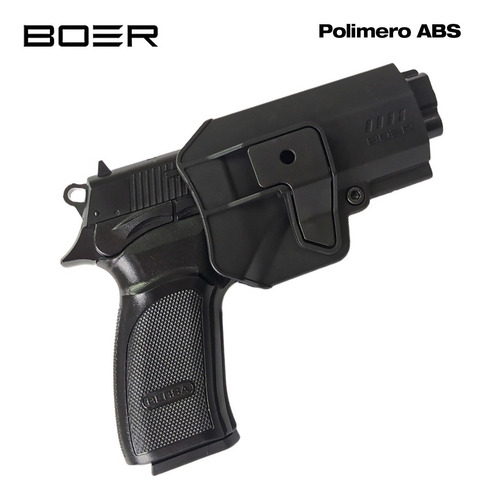 Imagen 3 de 10 de Funda Pistolera Táctica Polímero Boer Nivel 2 Mini Ucpro