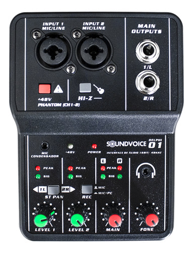 Mesa De Som Interface De Audio Soundvoice Delphi 01