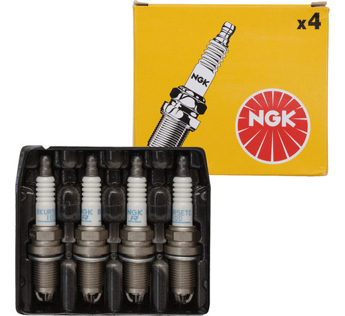 Kit 4 Velas Ignição Polo Sedan 1.6 8v Gasolina 2005 Ngk