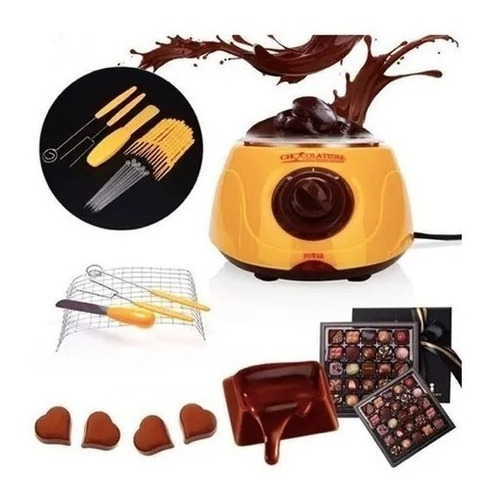 Maquina Chocolatera Fondue Olla Con Accesorios Para Derretir