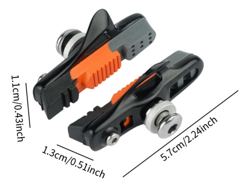 2 Pastillas De Freno Para Bicicleta, Accesorios De Negro