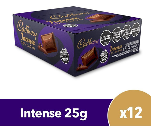 Chocolate Cadbury Intense Display X 12 Uni