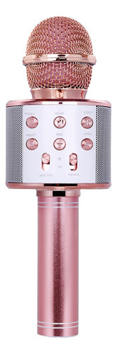 Hopemob Microfono Inalambrico Karaoke Bocina Bluetooth Mp3 Color Rosa Gold