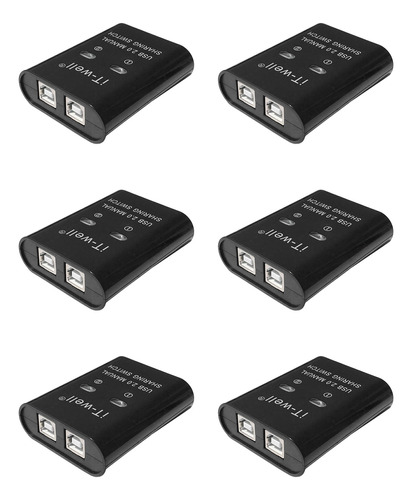 Dispositivo Usb Para Compartir Impresoras It-well 6 Veces, 2