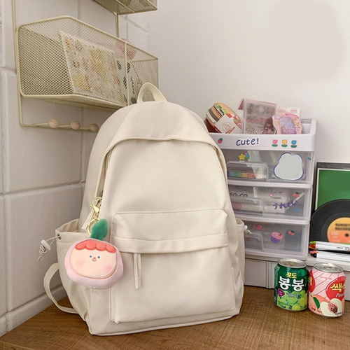 Mochila De Moda Informal Sencilla 2024 Con Colgante