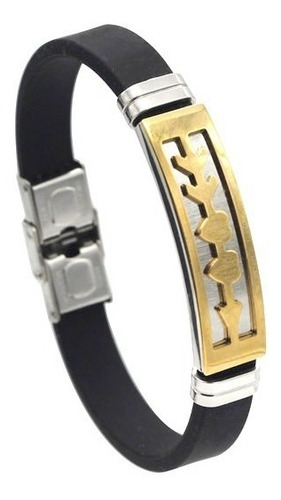 Pulsera Manilla Para Hombre Brazalete Acero Grabado Pareja