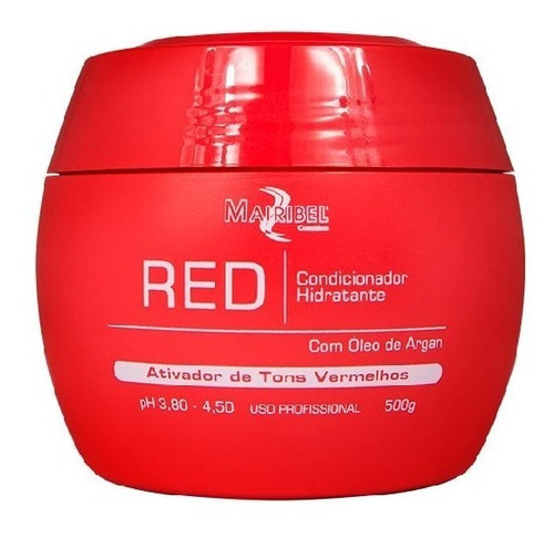 Máscara Matizador Red Vermelho 500g Mairibel