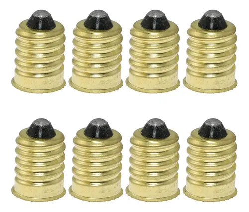 Adaptadores De Bombilla E12 A E14 - Pack De 6, Aleación Y Plástico, Para LED, Halógenas Y CFL