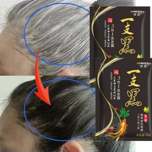 Shampoo Universo en Linea Shampoo Tinte Tinte para cabello Shampoo con tinte en sachet de 30mL por 1 unidad de 180g