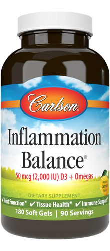 Fórmula Balance De Inflamación Carlson 180 Softgel