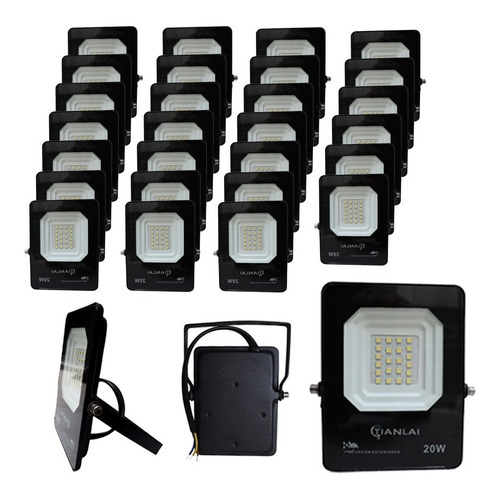 Paquete Reflector Led 20w Ilumina 200w Ip66 30 Piezas C7s