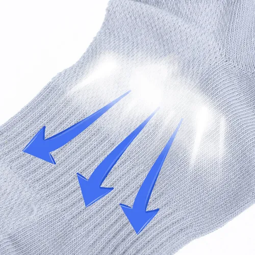 6 Pares De Calcetines De Algodón Para Mujer, De Malla, Trans