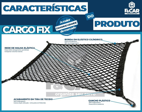 Rede Elástica Porta Objetos Porta Malas Hyundai Santa Fé