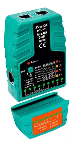 Probador Cable De Red Poe Tester Redes Proskit Mt-7064
