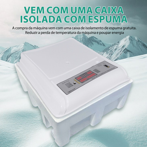Joyfox Chocadeira Incubadora Automática para 120 Ovos Controle fe Temperatura e Umidade com Display Digital 5 Modos Giro Automático Fonte de Alimentação Dupla 12v/127v