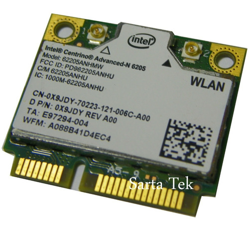 Intel Wireless Advanced-n 6205 62205anhmw Dual - Dell 0x9jdy