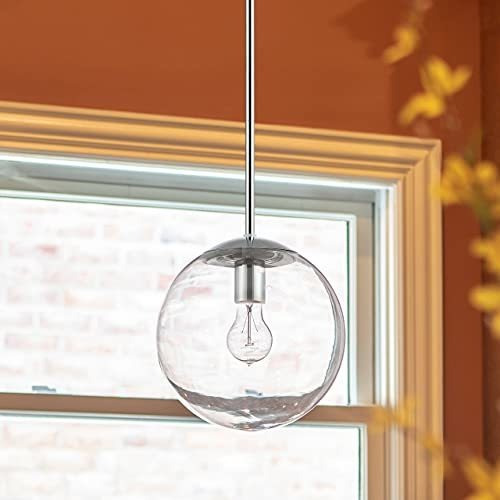 Lámpara Colgante De Globo De Cristal Grande De 10 in Motini